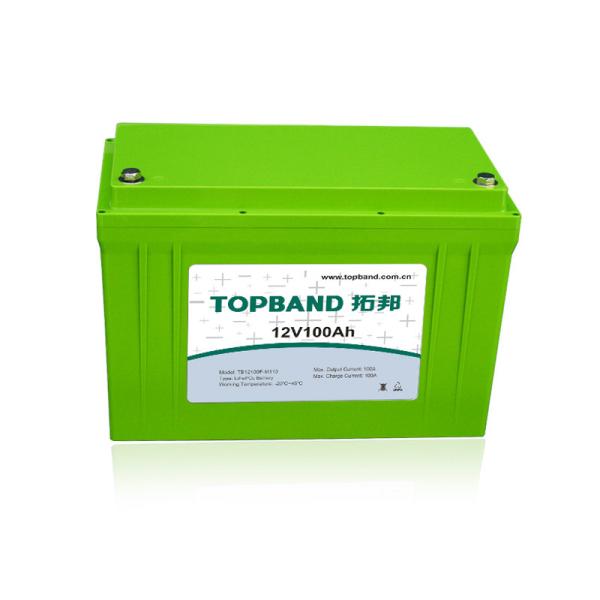 12V 100Ah Lithium RV Battery Lifepo4 350A Peak Discharge Current With Built In Bluetooth