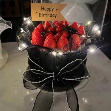 Decoration Pearl Fishtail Yarn Ribbon Floral Flower Packaging Ribbon for Rose Flower Bouquet Making Materials 9X9X2.5 cm