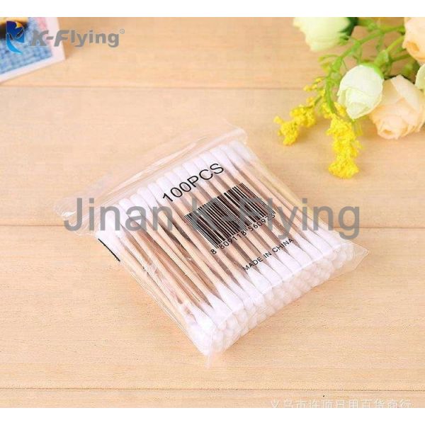 Health Care Disposable Cotton Swab 100% Absorbent Cotton