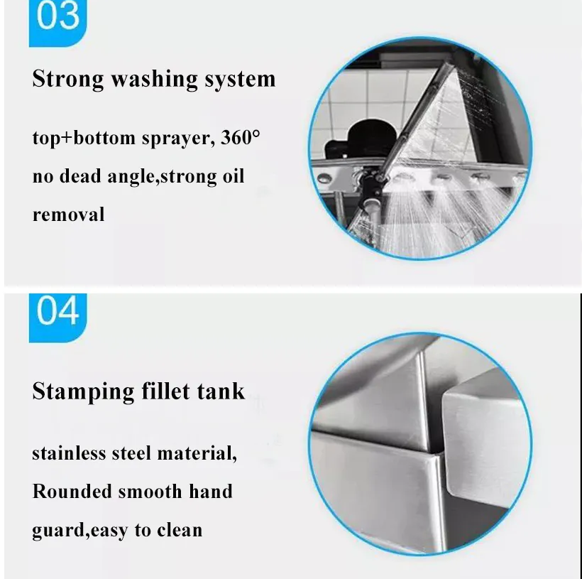 Commercial Rack Conveyor Type Dishwasher Electric Equipment ISO9001