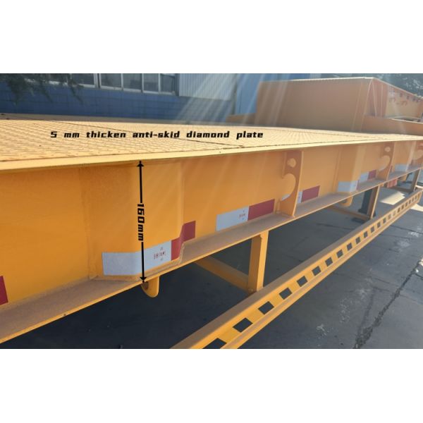 CIMC 3 Axle Low Bed Truck 60 Ton Low Loader Semi Trailer for Sale