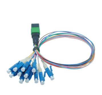 Manutenção programada 1M Optic MPO ao núcleo 0.9mm do cabo 12 do cabo de remendo do LC