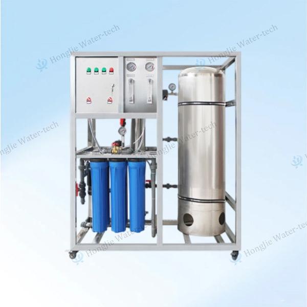 250 LPH Système RO en acier inoxydable Équipement de traitement de l'eau pure pour la maison