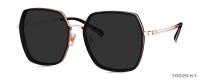 NON LUNETTES DE SOLEIL CARRÉES DE FEMME DE LUNETTES DE SOLEIL DE PORLARIZED GRANDES 76029 CADRES EN MÉTAL