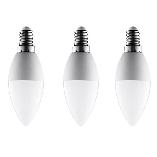 3/5/7/9W Dimmable Indoor LED Light Bulbs Candle Shape Aluminum