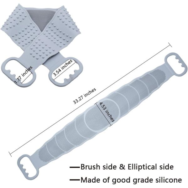 Скруббер практически безвредного силикона задний, многоразовая щетка ванны тела силикона