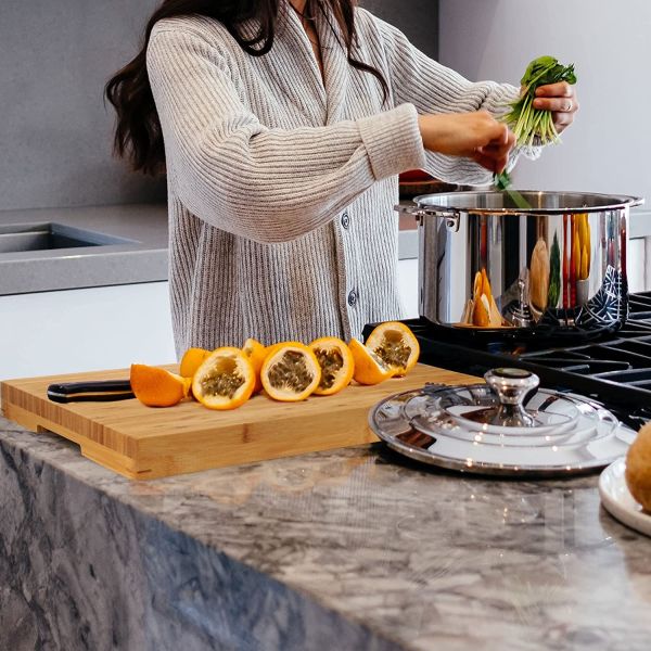 Mejore su experiencia culinaria con bloques de bambú sostenibles 3 piezas