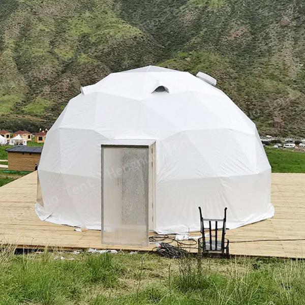6m Geodesic Pop Up Dome Tent 2 To 6 People Capacity Glass Window