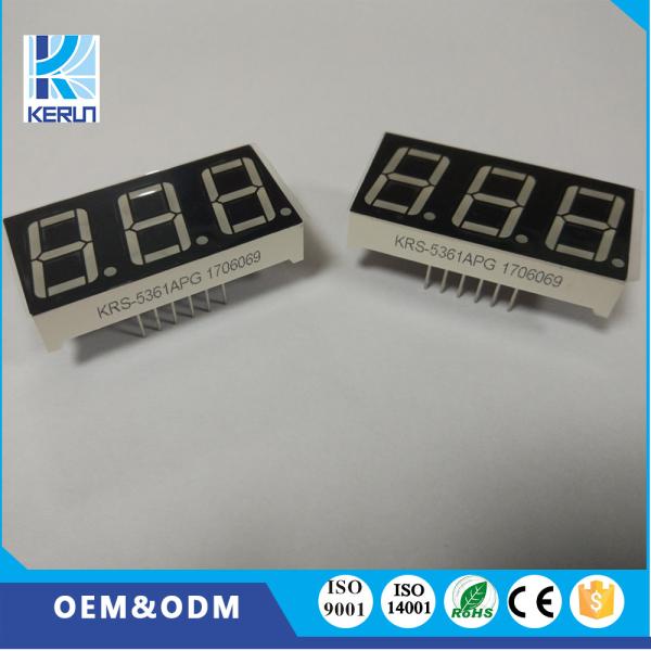 Common Anode 7 Segment LED Displays 3 Digit 0.56in For Air Conditioner Display