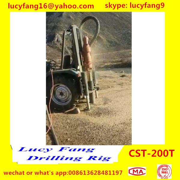 China Hot Popular Tractor Mounted Mobile Water Well Drilling Rig For 100m Depth