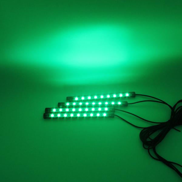 Sound-activated RGB LED strips RGB LED Interior Footwell Lights Strips RGB Atmosphere LED Footwell Lamp Strips
