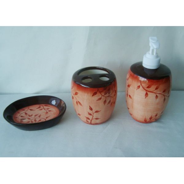 Size Common Ceramic Bathroom Set Stoneware Marble Bathroom Accessories