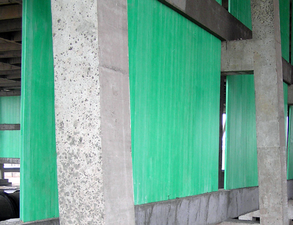 Industrial Electric Insulation FRP Safety Barrier Wall Fiberglass Reinforced Plastic Barrier