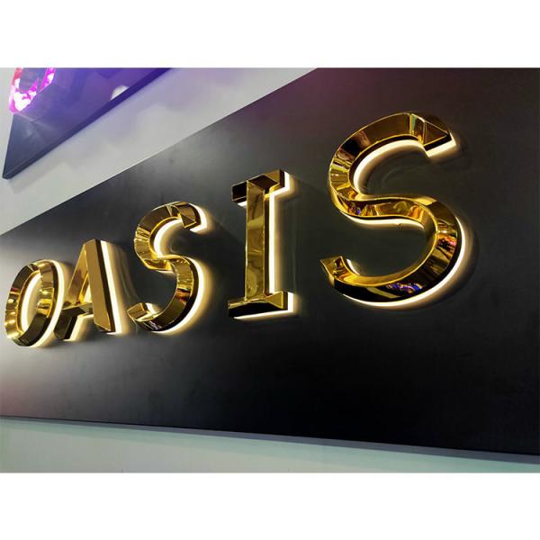 Three-Dimensional Led Logo Signs Letter Edge Light Outdoor Backlit Channel Letters Logo Signs Outdoor