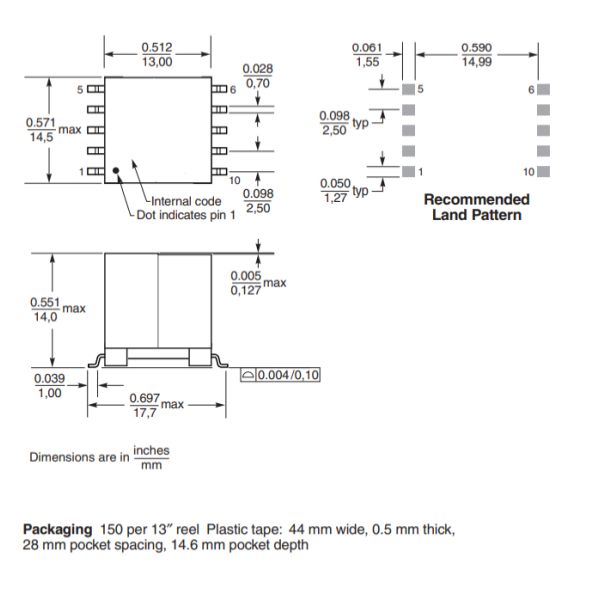 POE21PR-33ED Ferrite Transformer Flyback and Forward Transformers