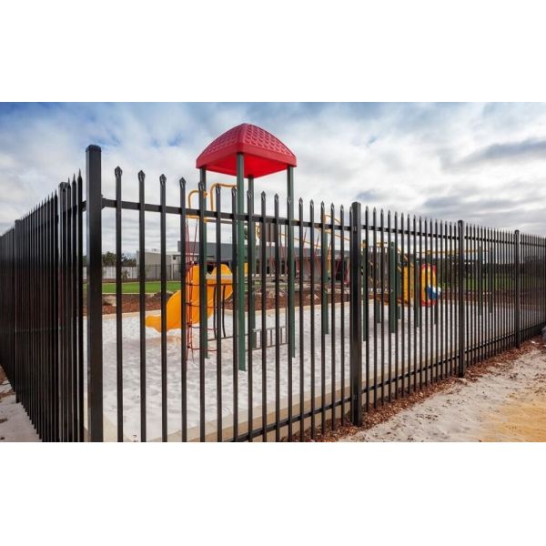hot dipped galvanized and PVC powder coated aluminium fence or Garrison fence for Garden