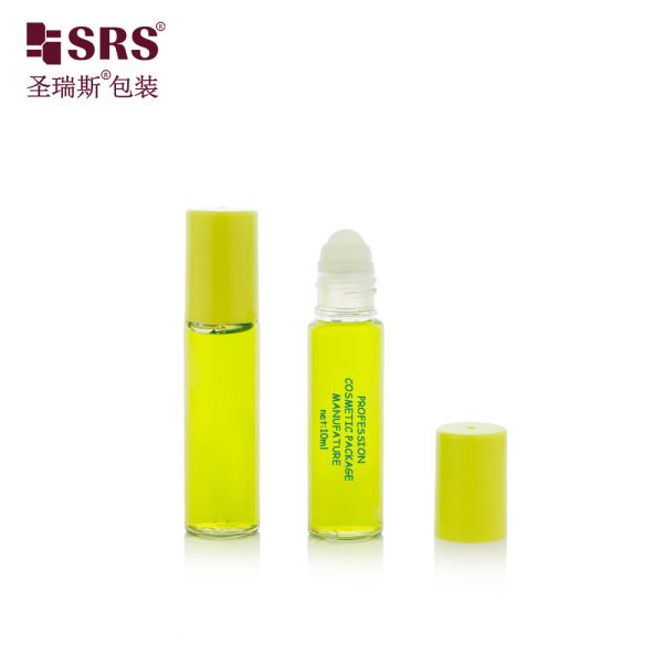 10ml PET Roll On Bottle Empty Plastic Roller Container for Essential Oil Eye Serum Skin Care Liquid