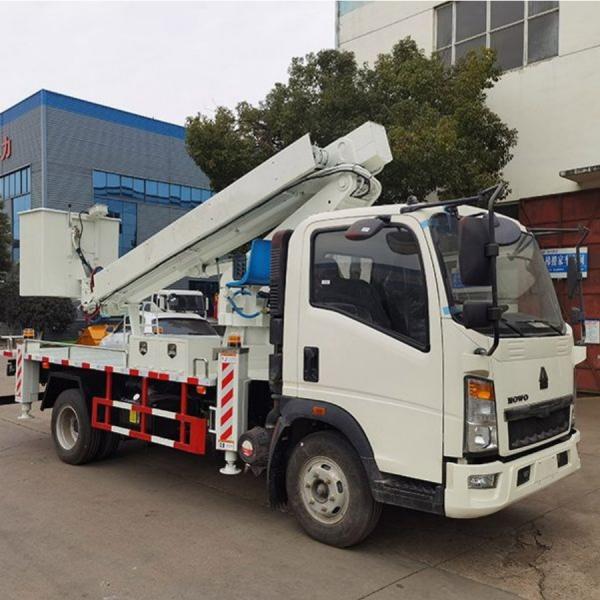 28m-32m Telescopic Boom Hydraulic Man Lift Truck For Aerial Work