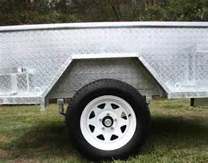 6X4 Galvanised Off Road Trailer With Heavy Duty Axle / 450mm High Side