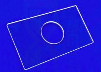 Placa de vidro Uvc uv de quartzo da resistência do alcaloide para a janela conduzida da proteção do produto