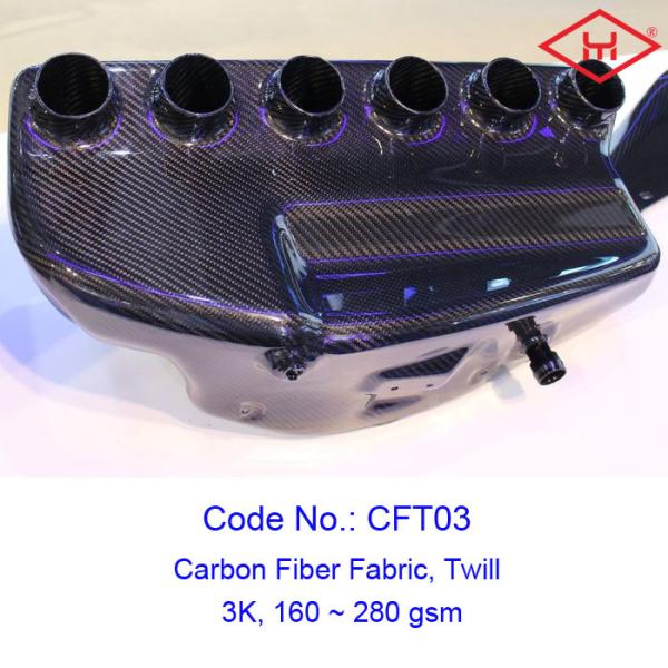 Tecido de fibra de carbono 3K Twill Popular para cosméticos