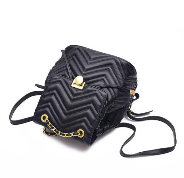 Water Ripple Ladies Waterproof Backpack With Handles On Top 24cm 16cm