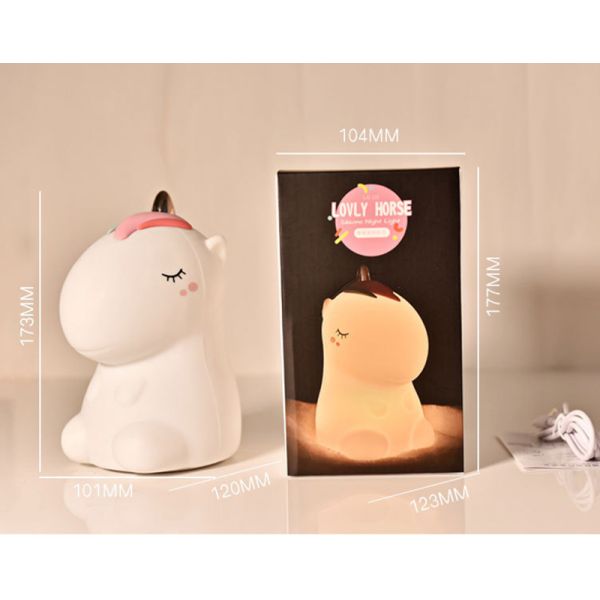 Safe Flexible 7 Colors Silicone LED Night Light 120mm Children Night Lights