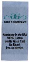 Sewing On Embroidered Clothing Labels No Shrinking Soft Hand Touch