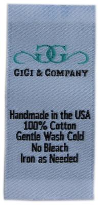 Sewing On Embroidered Clothing Labels No Shrinking Soft Hand Touch