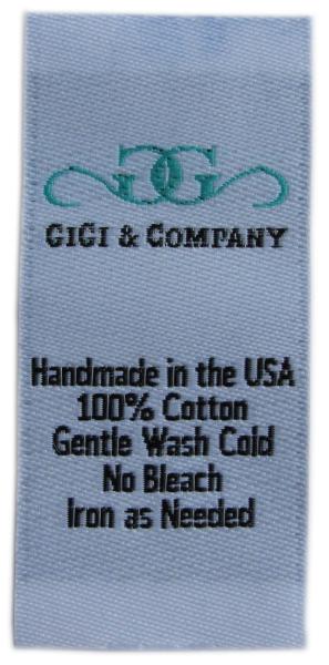 Sewing On Embroidered Clothing Labels No Shrinking Soft Hand Touch