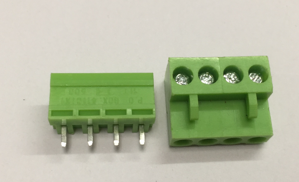 Тип пулгабле соединитель штыря тангажа 2П-12П 300В 10А РД ХТ508Р 5.08мм мужской затыкает внутри цвет терминального блока зеленый