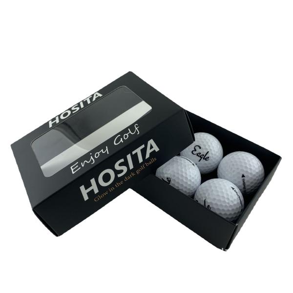 Caja de embalaje de pelotas de golf con ventana para 12 pelotas, capacidad para una docena y MOQ 500 unidades