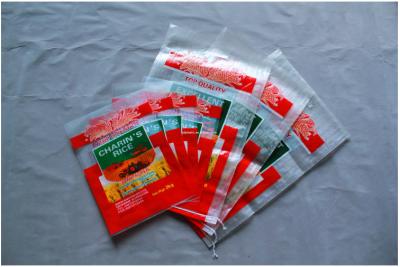 60cm Width Printing PP Woven Sack Bags For Rice Flour PP Bag