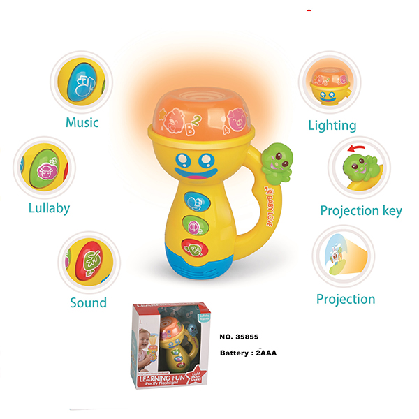Music Rattle Mobile Tumbler Newborn Baby Toys W / Light Sound Age 18M +