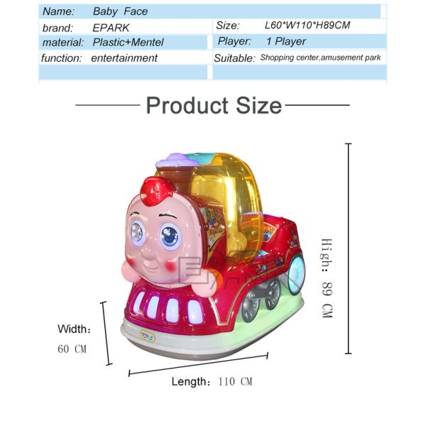 Plastic Swing Racing Video Car Kiddy Ride Machine Coin Operated