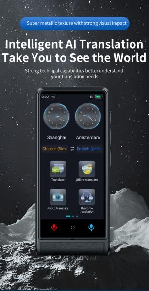 M13 Appareil de Traduction Vocale Instantanée Intelligent Hors Ligne Polonais Ukrainien Turc Tchèque Russe