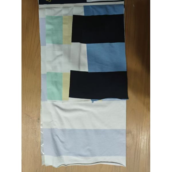 Fashionable  And Soft Smooth And Skin-Friendly Striped Knit Fabric For T-Shirt