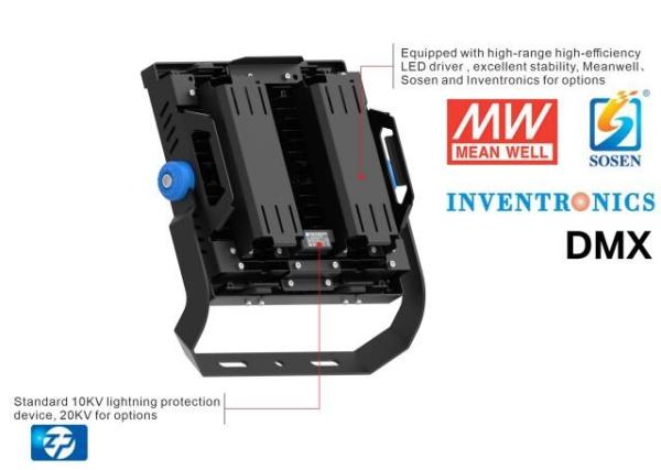 1000w Led High Mast Light Estádio Desportivo L Luz de Inundação Exterior EMC3030 20m Iluminação Externa