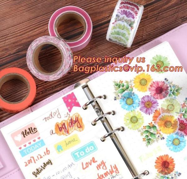 Paper Tape Lovely Design Custom Printing Various Color Pineapple Assorted Pattern Waterproof Washi Tape For Kids Craft