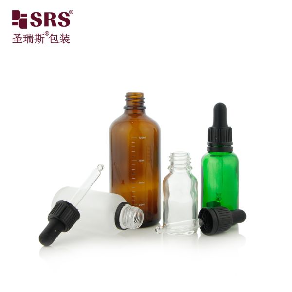 5ml 10ml 15ml 20ml 30ml 50ml 100ml Glass Dropper Bottle for Skincare Essential Oil with Tamper Evident