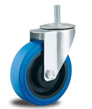 4'' threaded stem casters stem mount casters rubber castors