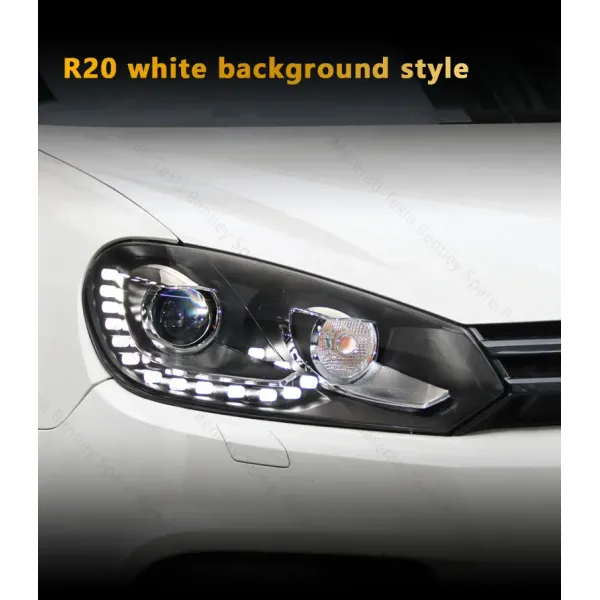Сборка фар для Volkswagen VW Golf 6 Modification 6 Gti R20 Tear Eye DRL светодиодный передний фары