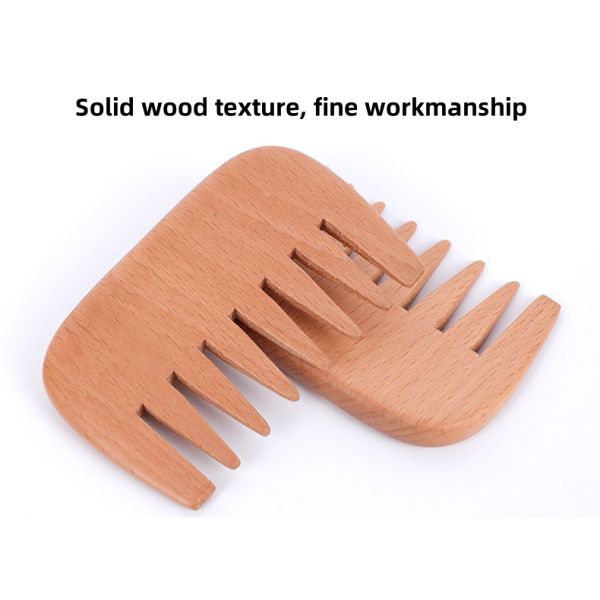 Hot Brown Wooden Beech Wood Brush Beard Comb Pocket Combs Women Hair Brush Wooden Hair Brush Comb for Massage Tools