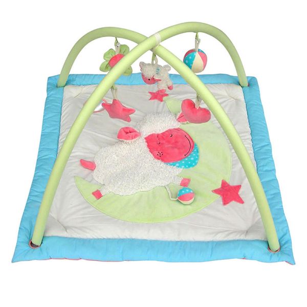 EN71 Square Baby Crawling Blanket With Animal Character Printing