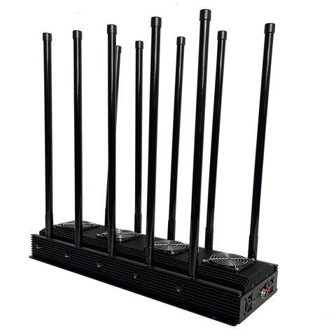 Téléphone portable 5G Jammer + WiFi + VHF + UHF / GPS / Localiseur 10 bandes Omni ou directionnelle patch antennes
