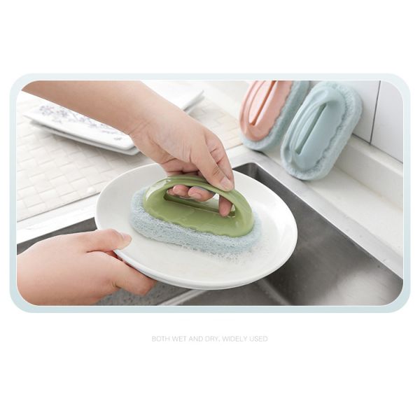 Escovas de limpeza fortes do agregado familiar da faixa com punho, escova de limpeza do banheiro