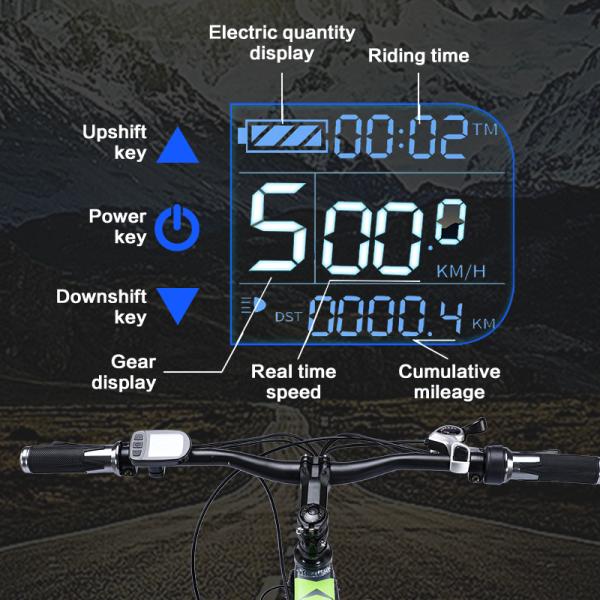 40km/H Lithium Battery Electric Bike , 26 Inch 21 Speed Electric Bike