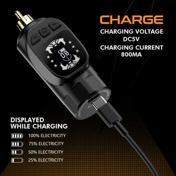 Hawink Tattoo Gun Power Supply 1600mah Tattoo Machine Battery Pack