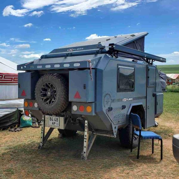 Airbag Suspension Pop Up Camper Trailer NJSTAR Off Road Pop Up Camper