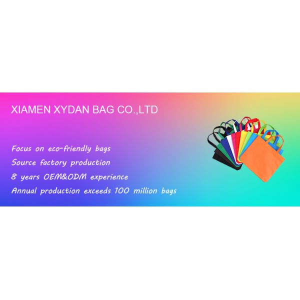 XYDAN BAG Bolsa De Compra Eco Custom Logo Non Woven Bag with Letter Pattern Type